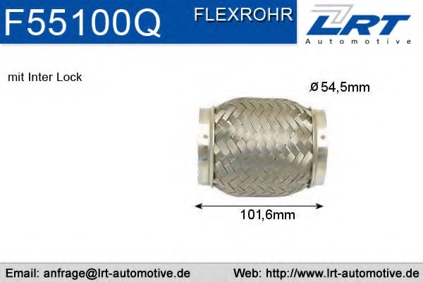LRT F55100Q Flex Hose, exhaust system